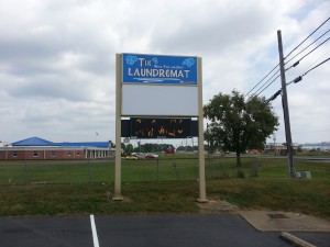 The Coin Operated Laundry has great signage and parking