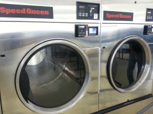 Large Coin Operated Dryers Greet Customers with an Air of Industrial Sophistication. 